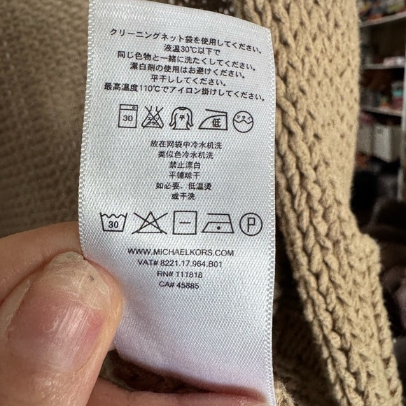 Michael Kors Beige Women's Knitted Cardigan - Picture 11 of 13